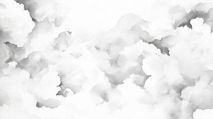 Fototapeta premium Black and white wallpaper background, a soft, abstract depiction of gray clouds, blending shades of light and dark, creating a serene and atmospheric background.