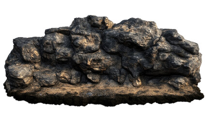 Rocky Outcropping: A rugged and textured collection of weathered rocks forms a natural barrier, showcasing the raw beauty of nature's artistry.