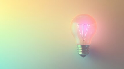 Fototapeta premium Rainbow Light Bulb