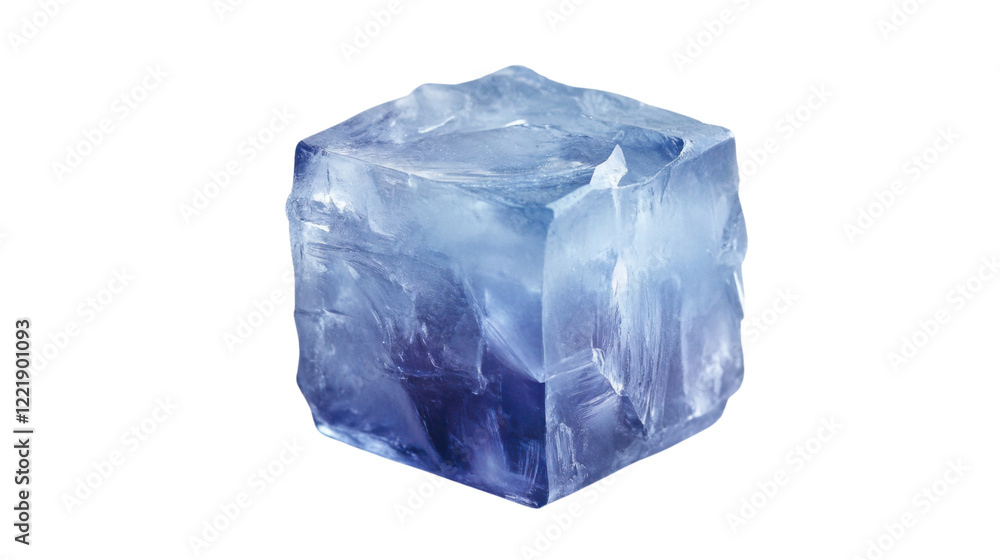 Poster ice cube on transparent background