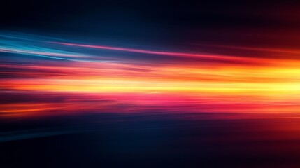 Abstract Colorful Lines Digital Art Design