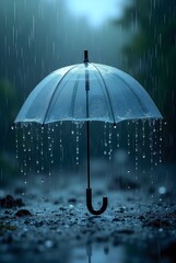 umbrella and rain
