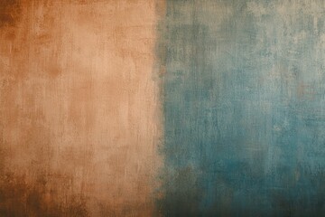 Fototapeta premium Cerulean to taupe gradient with a soft grainy blurred light