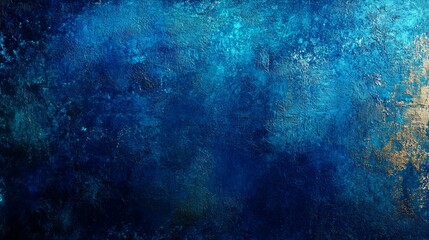 Fototapeta premium Midnight waters gradient, jewel tone color flow, metallic sheen texture, organic noise pattern, luminescent glow points, ethereal light effect, sophisticated color blend, minimalist abstract design