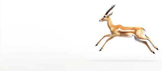 Fototapeta premium Gazelle Leaping in Motion