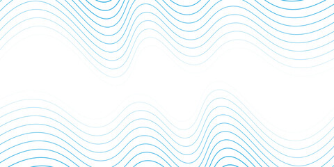 Obraz premium Abstract Wave Lines Minimalist Background Vector Illustration