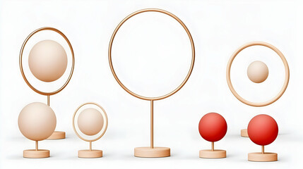 Abstract 3D Render of Geometric Forms