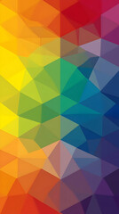 Vibrant Rainbow Geometric Abstract Background