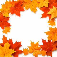Autumn Leaf Frame Illustration