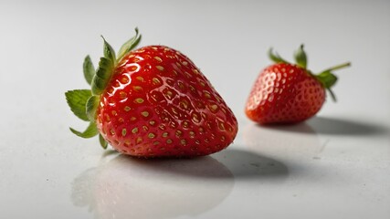 strawberry on a white background