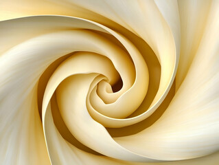 Abstract 3D Golden Swirl Background