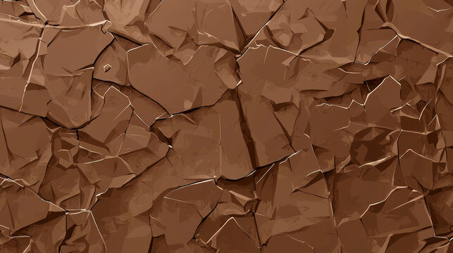 3D abstract chocolate texture sweet dessert gift present shopping promotion brown luxury cany food snack delicate background with copy space