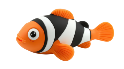 Clown fish on transparent background