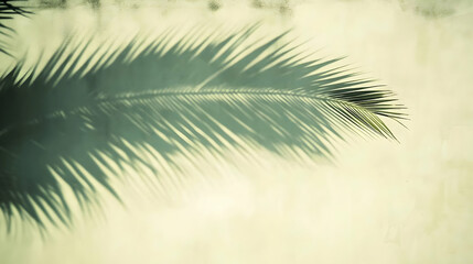 Obraz premium Palm Leaf Shadow Background Illustration