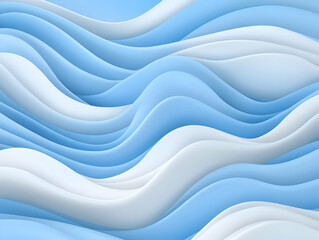 Obraz premium Abstract 3D Blue Wave Background