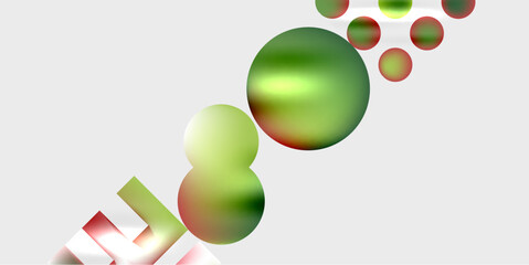 Simple shapes - circles, triangles, rectangles abstract background. Vector Illustration For Wallpaper, Banner, Background, Card, Book Illustration, landing page