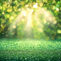 Fototapeta premium Green Glitter Background Illustration