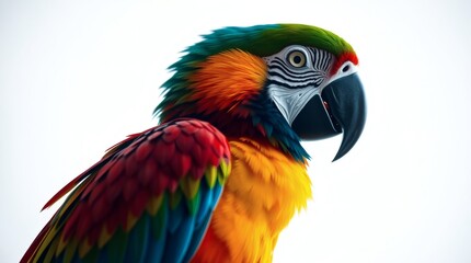 Vibrant Macaw Parrot Close-up