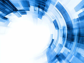 Abstract Blue Swirl Background Illustration