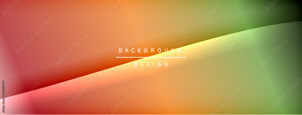 Poster bright rainbow style color gradient with curve round shape line background. vector illustration for 