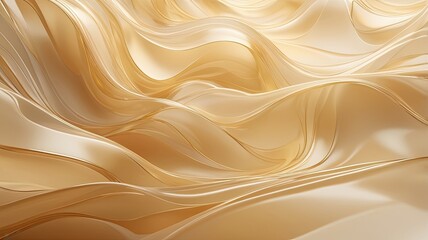 Obraz premium A luxurious abstract image of flowing, golden fabric with soft, subtle waves and highlights.