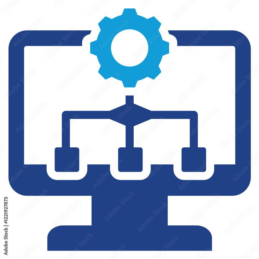 Poster Algorithm Development Dual Tone Icon