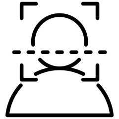 Image Recognition Outline Icon