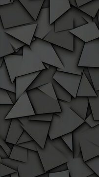 Abstract 3D Dark Triangle Background