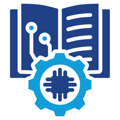 Machine Learning Dual Tone Icon
