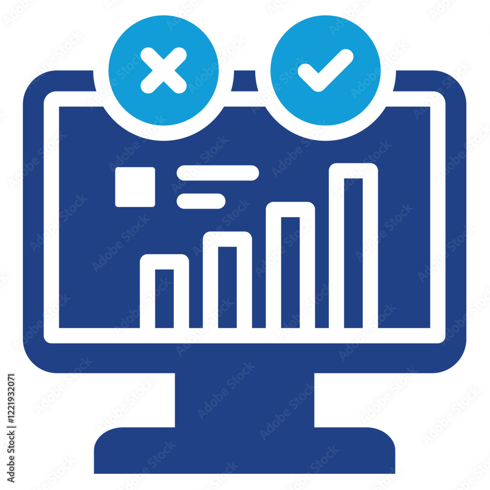 Poster data driven decision dual tone icon