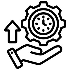 Operational Efficiency Outline Icon