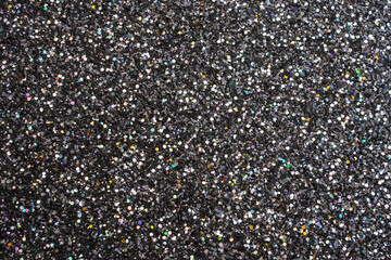 Shiny luxury black glitter texture surface background