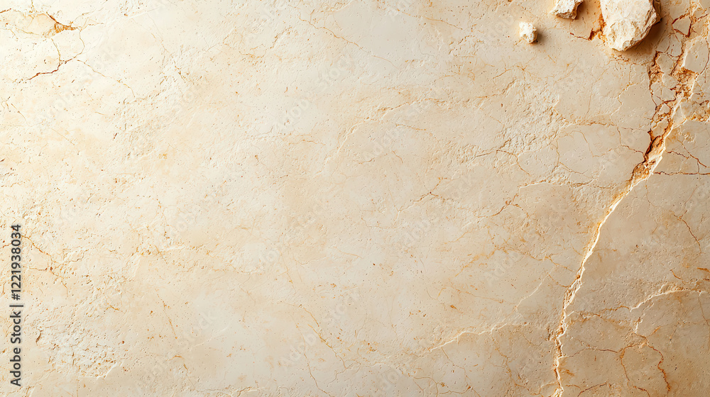 Aufkleber Smooth cream colored surface with subtle texture and cracks, ideal for backgrounds or design projects. warm tones create calming atmosphere