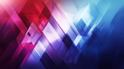 Abstract Geometric Design Featuring Red Blue and Purple Hues