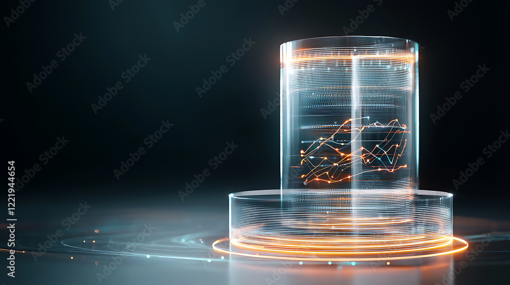 Poster data visualization action digital environment graphic content modern viewpoint technology concept