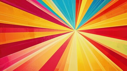 Obraz premium a background with dynamic lines radiating from a central point in vibrant colors, suggesting energy and movement.
