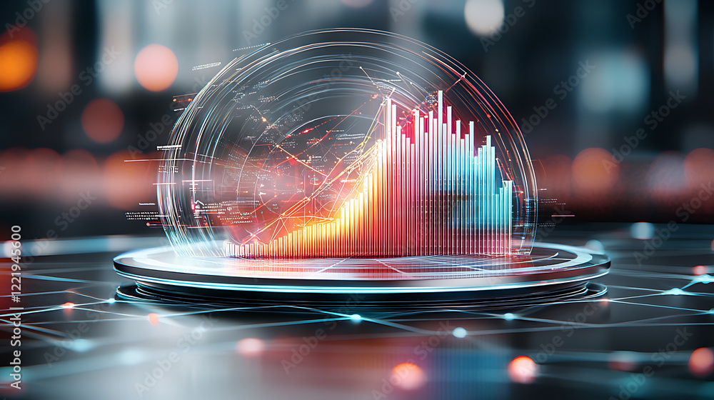 Aufkleber data visualization trends business analytics digital environment modern viewpoint insightful concept