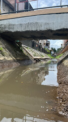 A river passes through the housing complex
