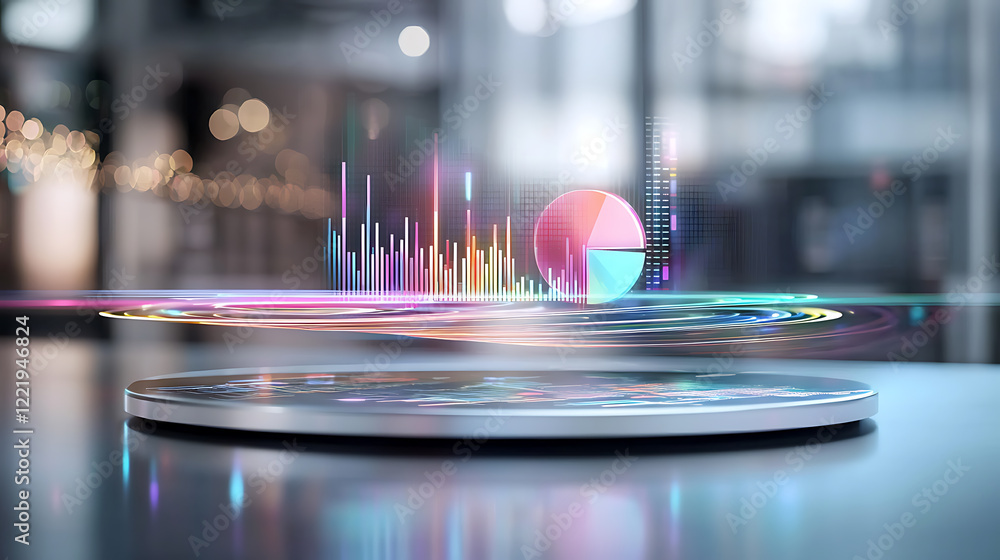 Poster data visualization event business analytics digital environment interactive display insights and tre