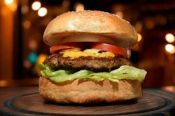 Charcoal-Grilled Burger Delight