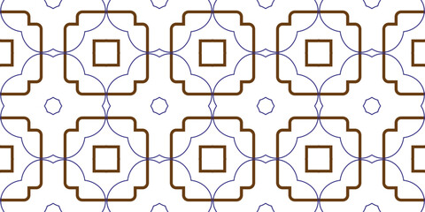 Abstract vector background with seamless geometric pattern of simple shapes