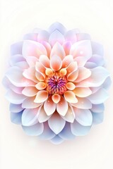 Obraz premium Delicate arrangement of a magic flower with soft pastel colors showcases its enchanting beauty, perfect for celebrating love and special moments throughout spring