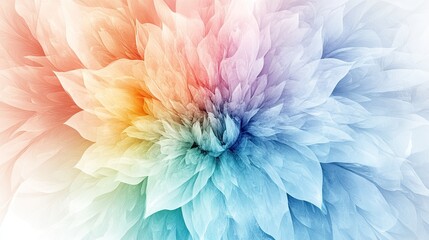 Obraz premium A vibrant and enchanting flower design features a blend of colors, ideal for creating heartfelt greetings and invitations for various celebrations in springtime