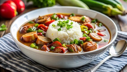 Modern Gumbo: Radiant Waterfall Food Styling Photography