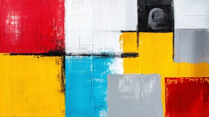 Naklejka premium Colorful Abstract Art with Bold Shapes and Textures to Inspire Creativity