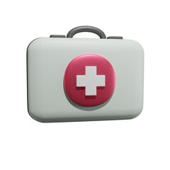 3d icon health medical box container first aird kit