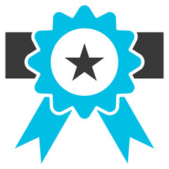 Quality Glyph Blue Grey Icon