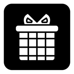 icon design with gift box theme