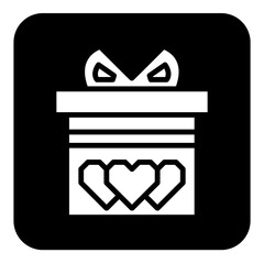 icon design with gift box theme