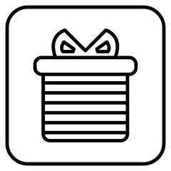 icon design with gift box theme
